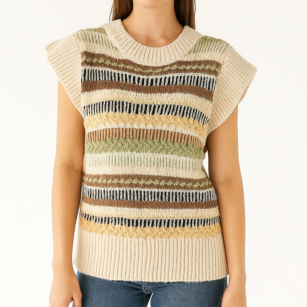 NWT Vintage Elan Knit Boho Top
